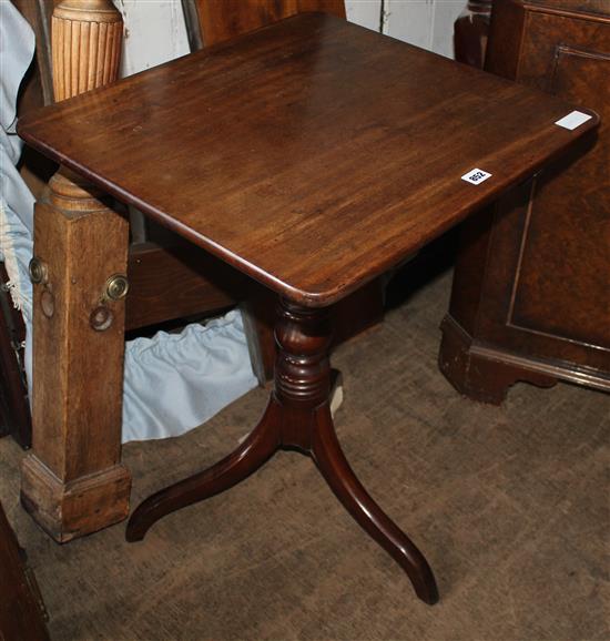 Regency mahogany tilt top wine table
